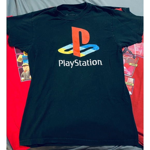Bundle of 5 Tees Boys Girls Unisex SZ XL PlayStation Dinosaurs Roblox Siderman - Picture 4 of 4